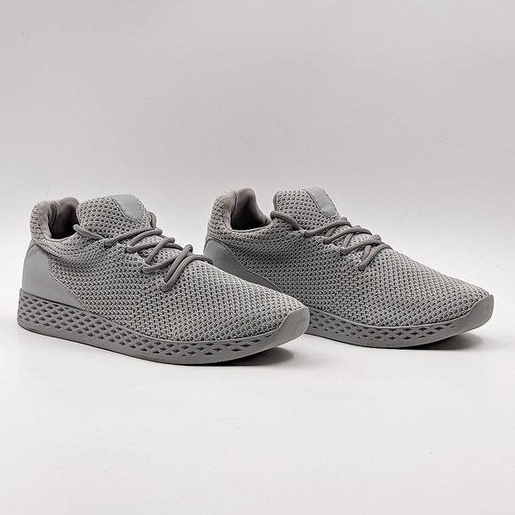 J Slides NYC Women Tommie Grey Knit Lace Low athletic sneakers size 10 - Picture 1 of 11